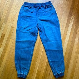 New Loft high waist denim joggers